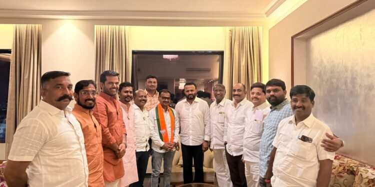 जकराया साखर कारखान्याचे चेअरमन सचिन जाधव यांचा भाजपात जाहीर प्रवेश