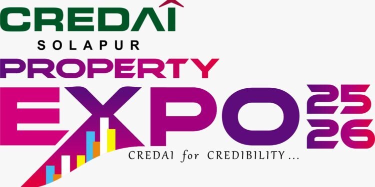 क्रेडाई सोलापूर   प्रॉपर्टी एक्स्पो २०२५-२६ : शुक्रवारी उद्घाटन